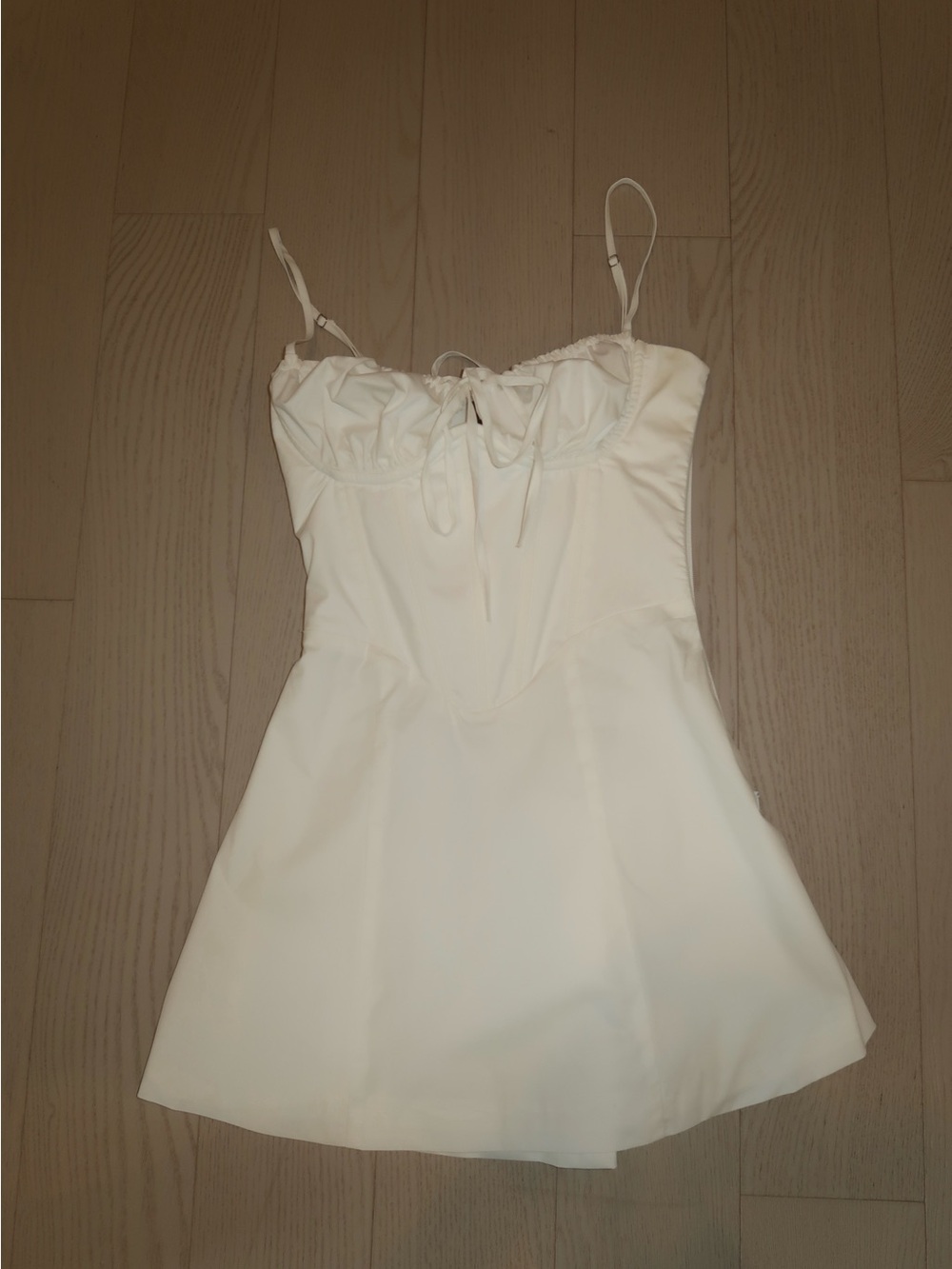 White Corset Mini Dress